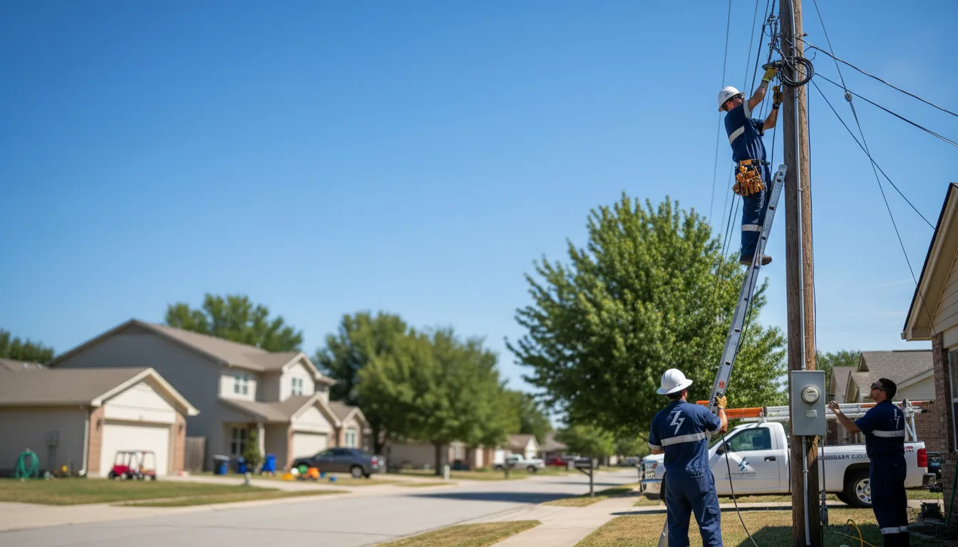 Residential electrician providing installation services in Delano, MN